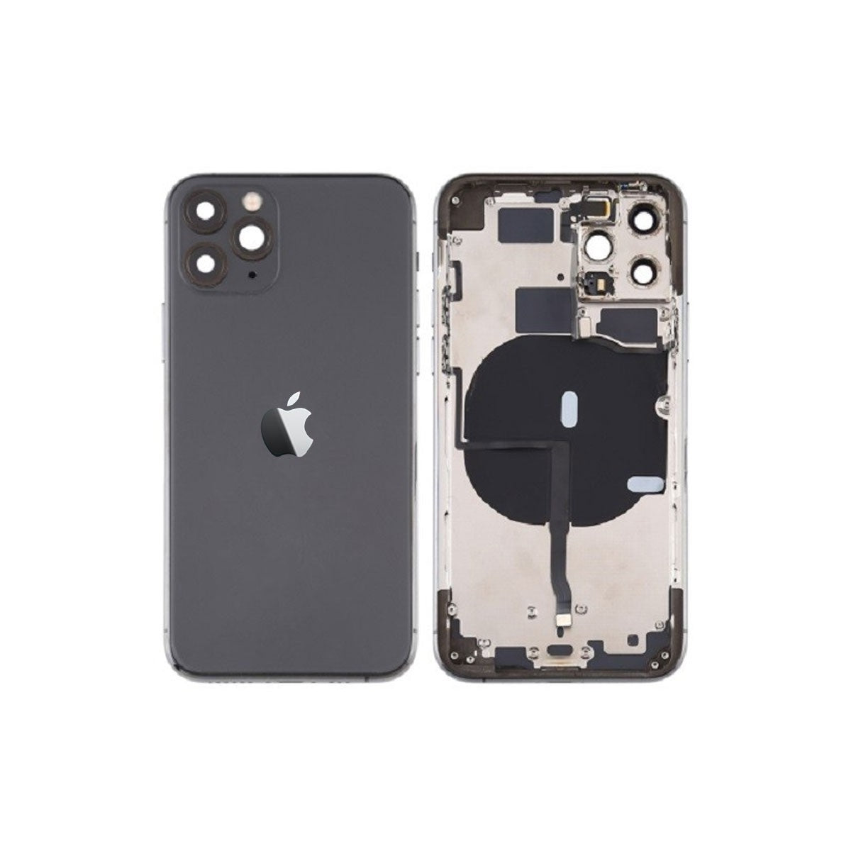 Repuesto Chasis Carcasa Tapa Trasera iPhone 11 Pro (Negro)